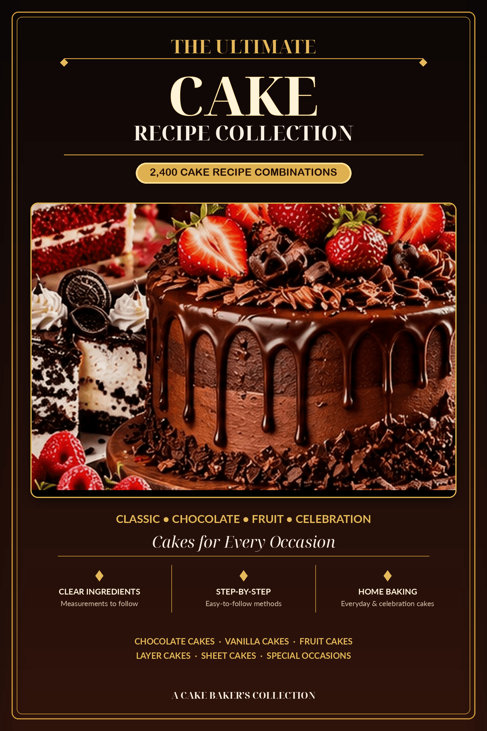 The Ultimate Cake Recipe Collection ebook cover